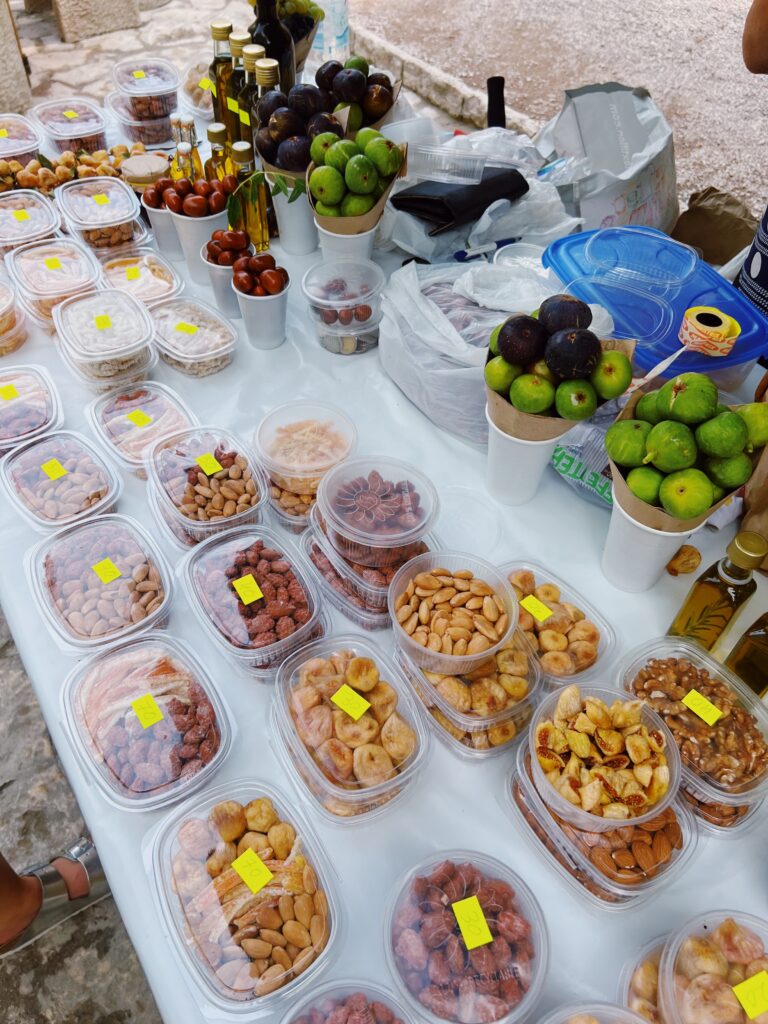 farmstand croatia figs almonds krka